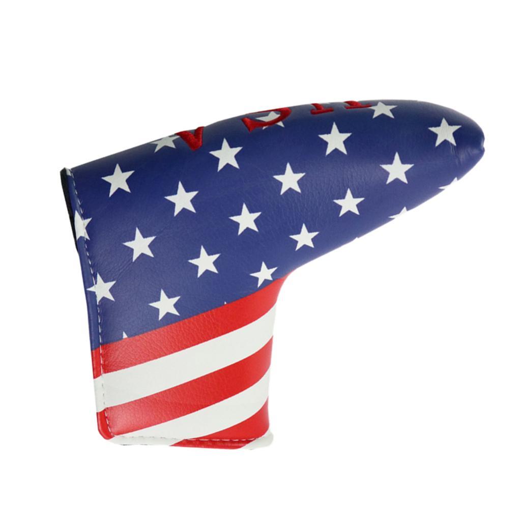 2x Golf Putter Head Cover Headcover Golf Lightweight PU Leather