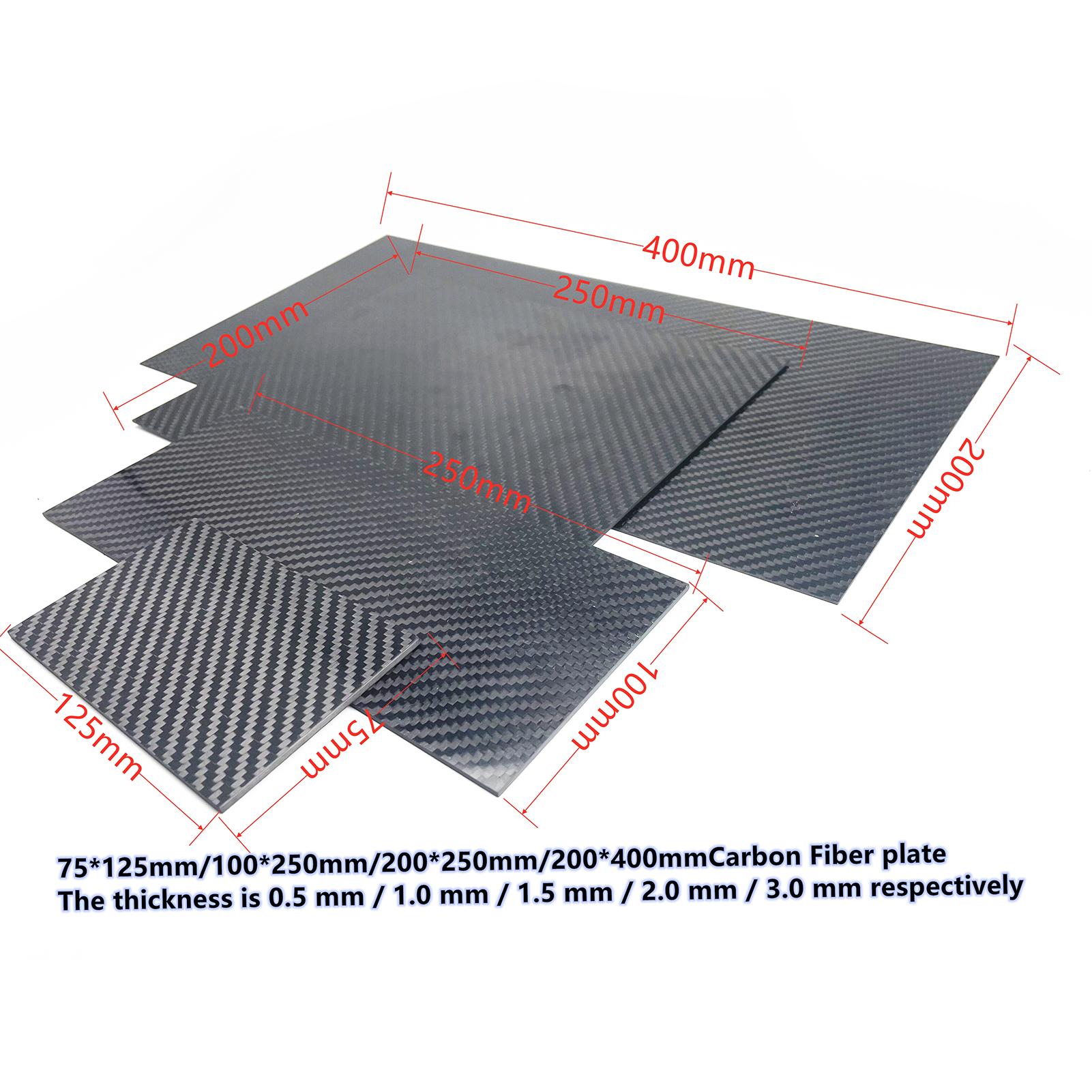3K Full Carbon Fiber Plate Sheet Corrosion Resistant High Tensile Strength Model Airplane Board Material