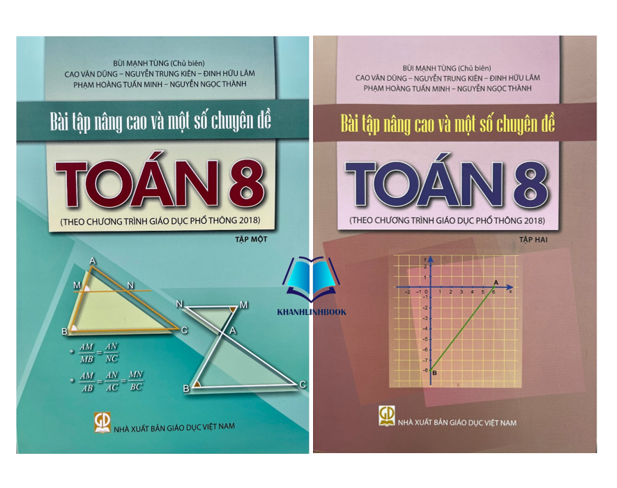 Sách - Combo Bài tập nâng cao và một số chuyên đề Toán lớp 8 - tập 1 + 2