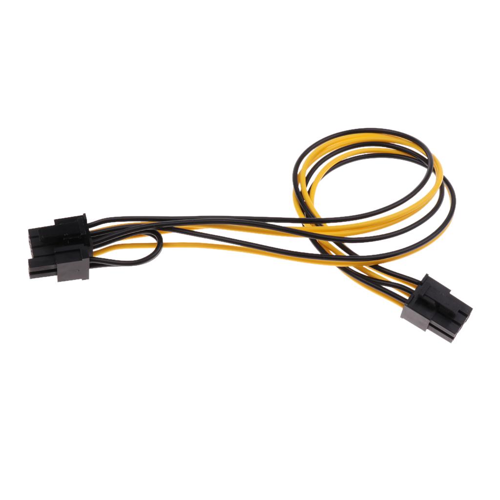 PCI-E 6-pin To 6+2-pin Power Splitter Cable Graphics Video Card Cord