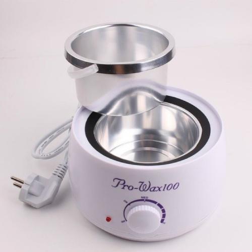Combo Nồi Nấu Sáp Wax Lông Pro 100 + Sáp Wax Lông Cao Cấp + 5 Que Gạt Gỗ Lớn - Combo wax lông an toàn dùng cho body, tay, chân, bikini,...