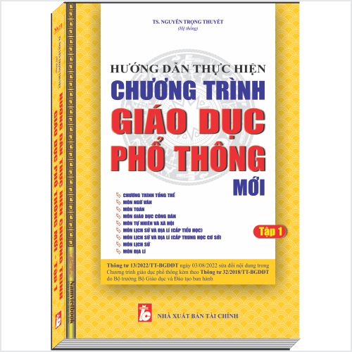 Bộ 3 cuốn sách HƯỚNG DẪN THỰC HIỆN CHƯƠNG TRÌNH GIÁO DỤC PHỔ THÔNG MỚI