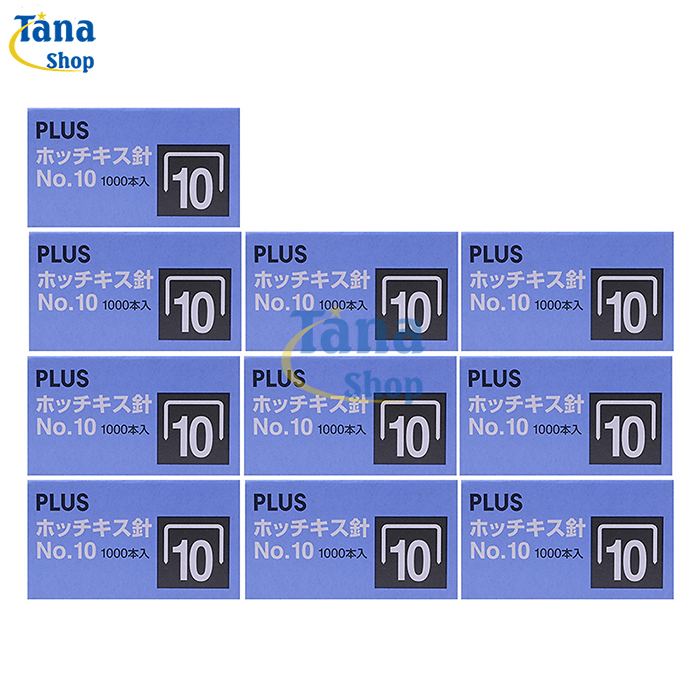 10 hộp kim bấm số 10 Plus