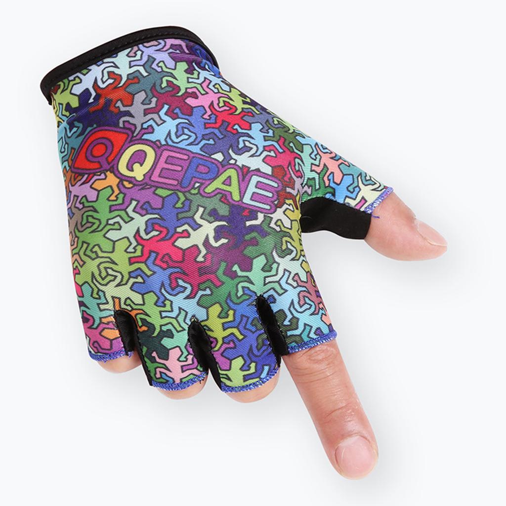 Bike Gloves Cycling Gloves Mountain Bike Gloves for Men Women with Anti-Slip Shock-Absorbing Pad, Light Weight, Nice Fit, Half Finger Biking Gloves