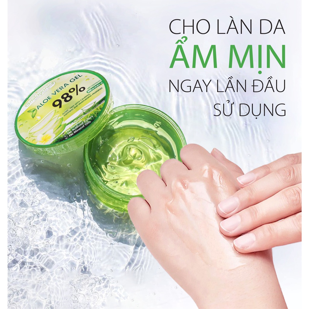 Combo 2 Gel Nha Đam Tươi Mát Làn Da Milaganics