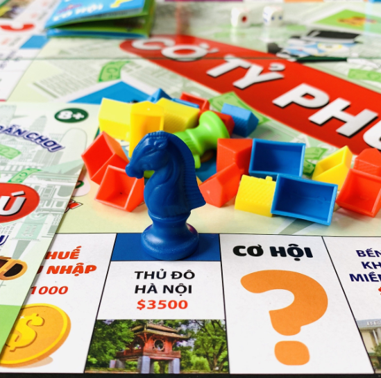 Cờ Tỉ Phú Monopoly – Cờ Tỷ Phú Vui Nhộn Cao Cấp, An Toàn Cỡ Cực Đại 42x42 – Hàng Chính Hãng