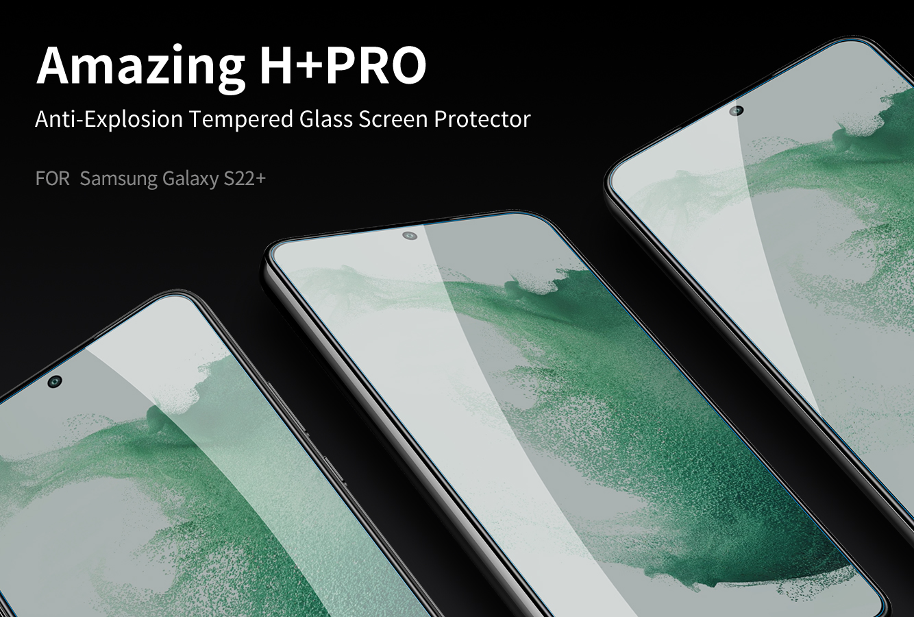 Miếng dán kính cường lực cho Samsung Galaxy S22, S22 Plus Nillkin Amazing H+ Pro (mỏng 0.2 mm, vát cạnh 2.5D, chống trầy, chống va đập) - hàng nhập khẩu