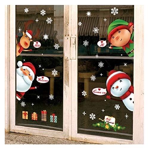 Nhãn dán trang trí cửa sổ chủ đề Giáng Sinh 30cm * 90cm độc đáo