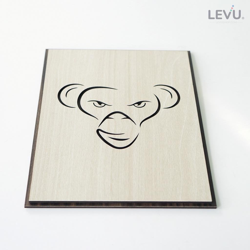 Tranh treo tường tuổi Thân biểu tượng hình con Khỉ 12 con giáp LEVU DV09