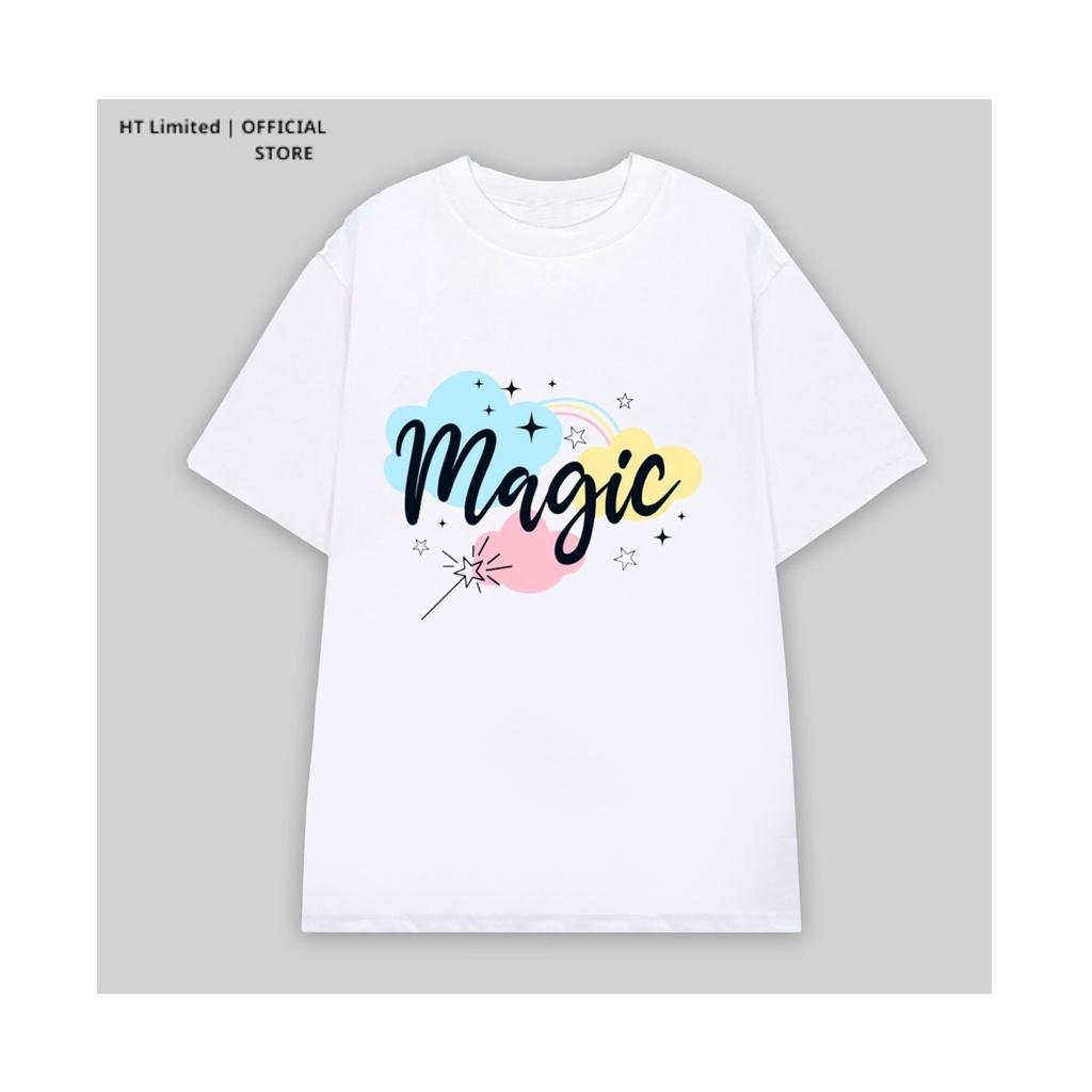 Áo thun thiết kế Unisex họa tiết magics basic local brand, Cotton Cao Cấp 100%