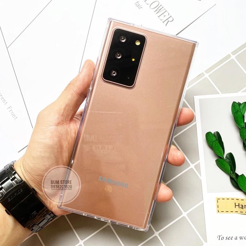 Ốp Lưng Trong Cứng Viền Dẻo Cho Samsung Note 20 Ultra / Note 20 / S20 Ultra / S20+ / Note 10+ / Note 10 / S10+ / S10