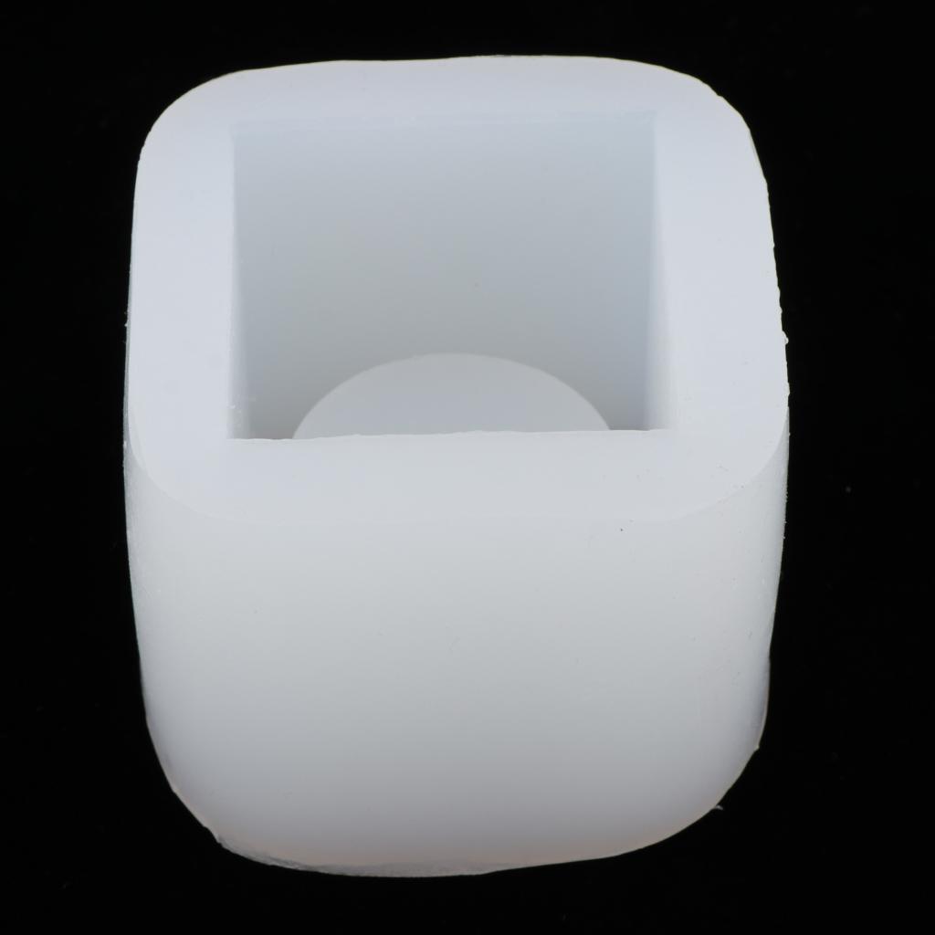 Geometric Round Square Silicone Flower Pot Mold Concrete Cement Resin Cast Mould