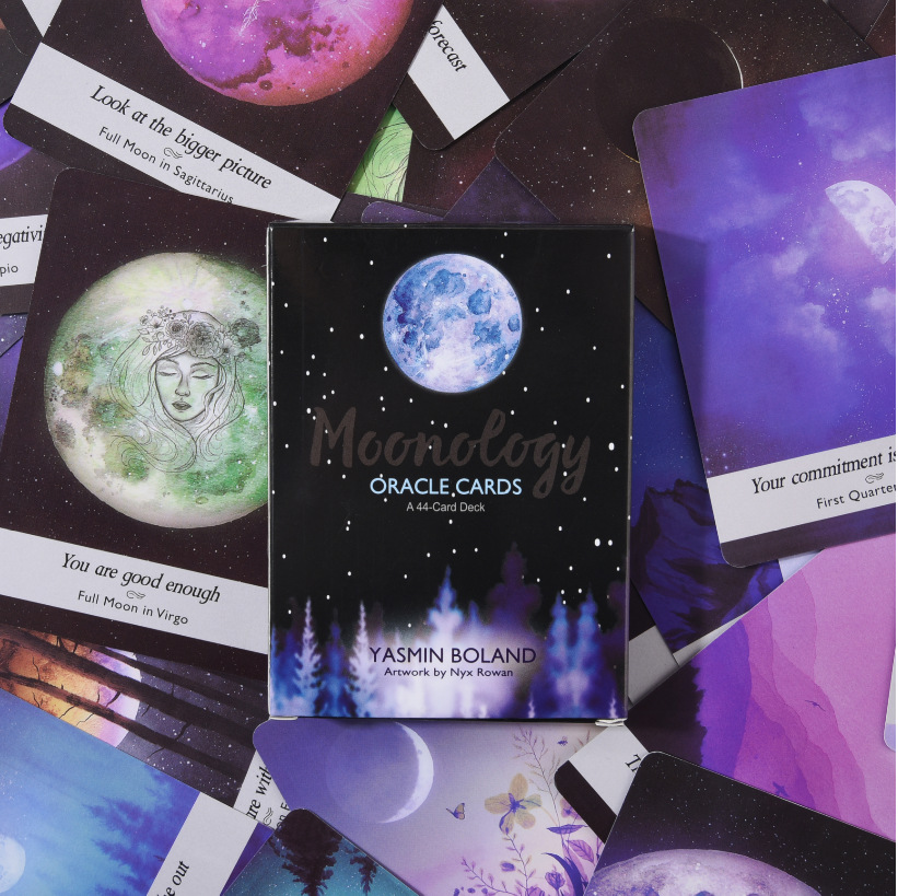 Bộ Bài Bói Moonology Oracle Cards: A 44-Card Deck Tarot Cao Cấp Bản Đẹp