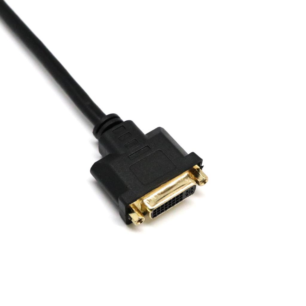 DVI-D Male To DVI-D Female M/F Short Extension Adapter Cable For Monitor HDTV PC