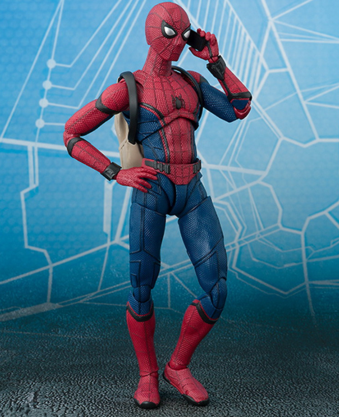 Mô Hình Khớp Phim Marvel Spiderman người nhện balo 15cm