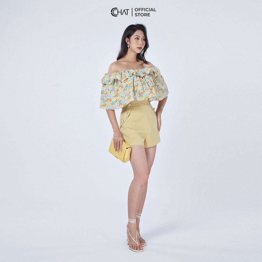 Quần Đùi Nữ CCHAT Chất Tuytsi Cao Cấp Dáng Chữ A Phong Cách Trẻ Trung Thanh Lịch 12ONS2015AT
