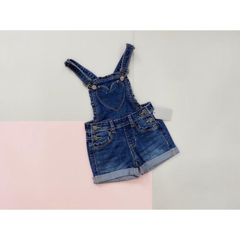 Quần yếm jean bé gái