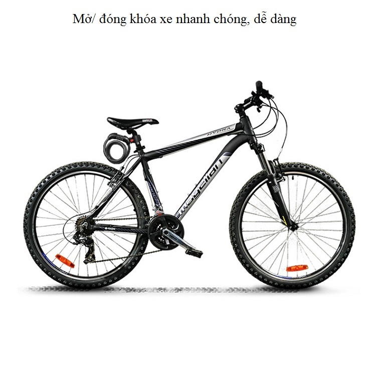 Khóa dây 150cm siêu dài, bằng thép không gỉ chống trộm xe đạp, mô tô bằng mật khẩu thông minh cao cấp (Tặng móc khóa tô vít mini 3in1)