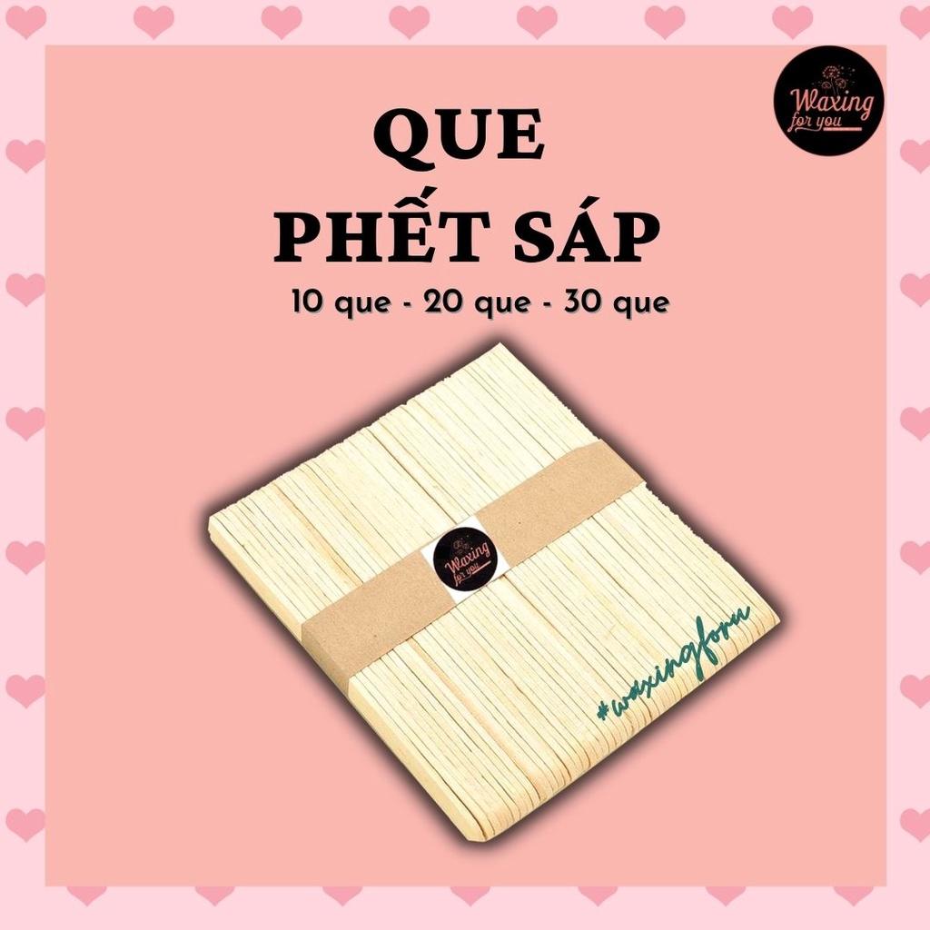 QUE PHẾT SÁP - QUE GỖ WAX LÔNG