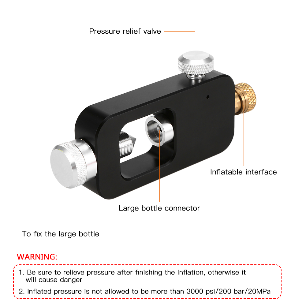Bộ chuyển đổi bình chứa khí thở Thiết bị lặn với ống thở