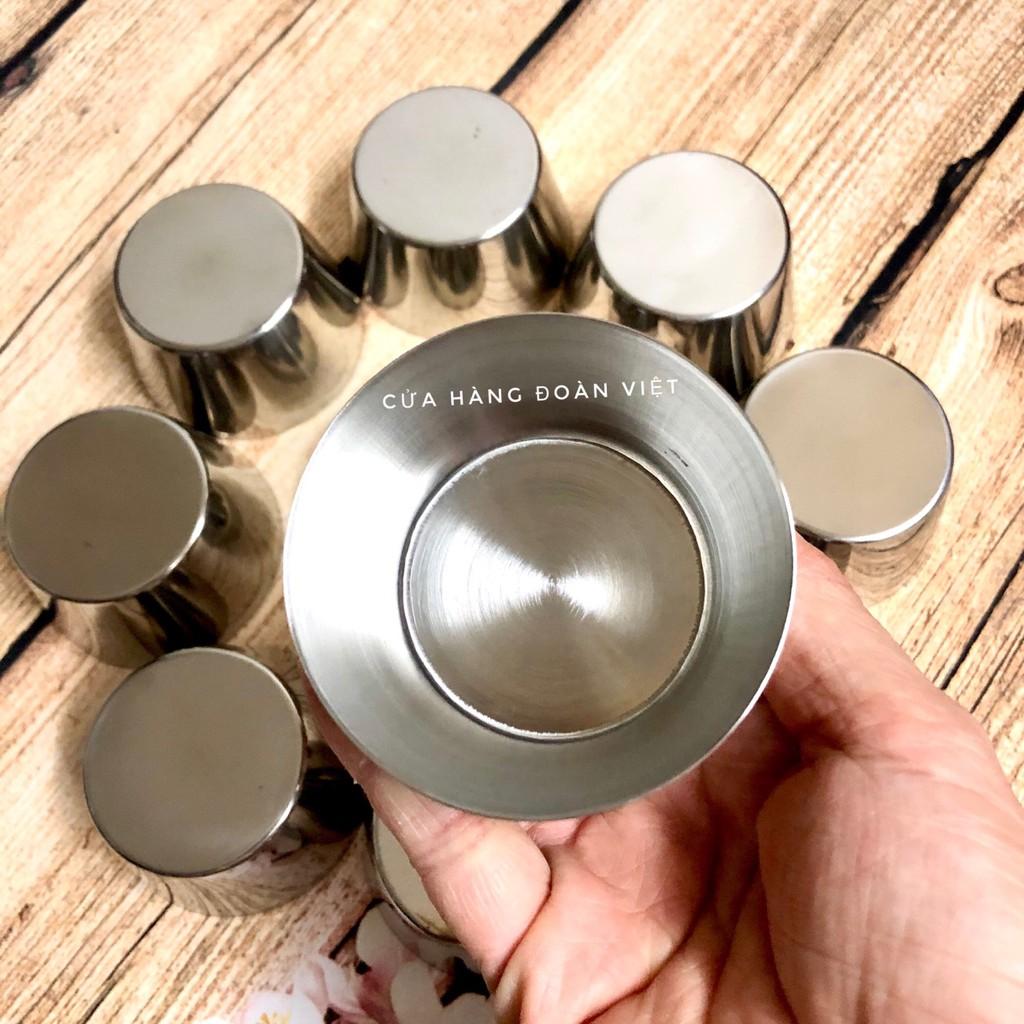 Khuôn Bánh Flan Inox Không Gỉ - Combo 10 khuôn 7 x 4 cm
