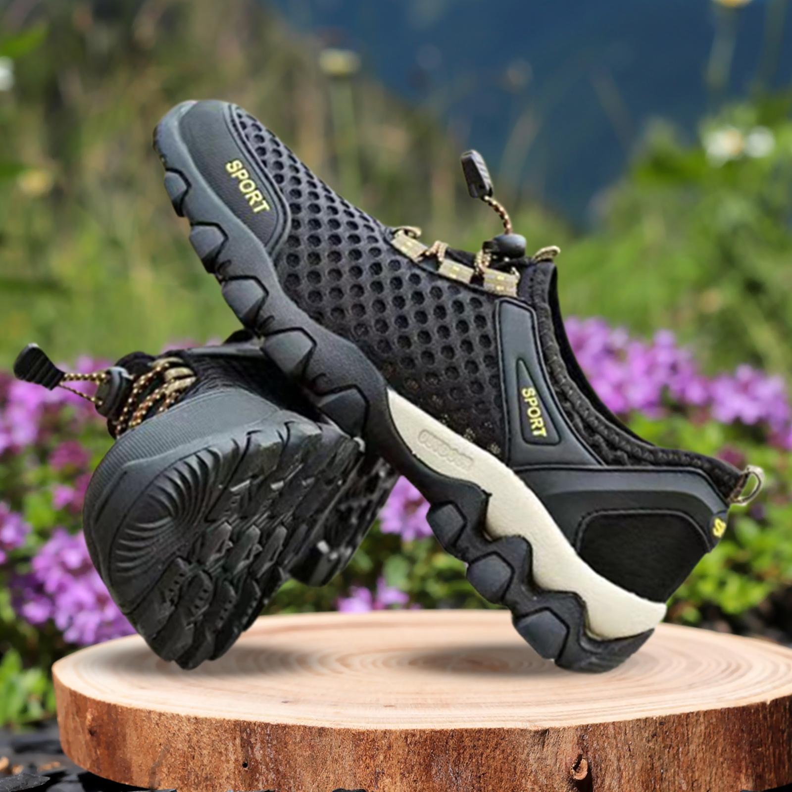 Men's Sneakers, Men Hiking Shoes, Fashion Mountain Mesh Upper, Comfortable Men Outdoor Shoes, Male Footwear for Gym, Fitness Walking Sport Travel