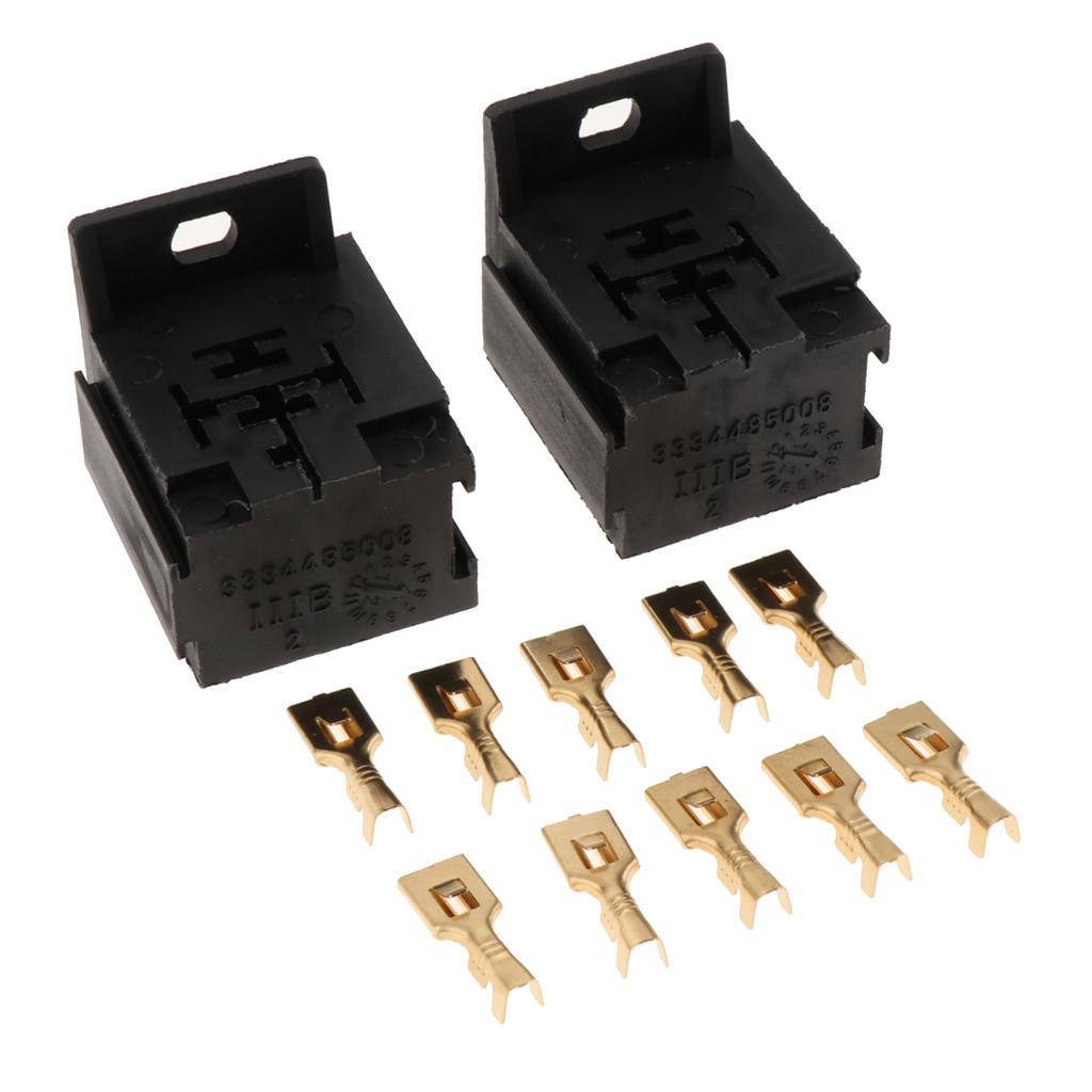 5x2x Relay Base Holder + 10 Terminals - Suitable for 5 Pin Relays