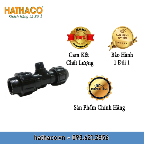 Combo 5 Tê 25 Ren Ngoài 20 - 25 HATHACO Dùng Cho Ống HDPE