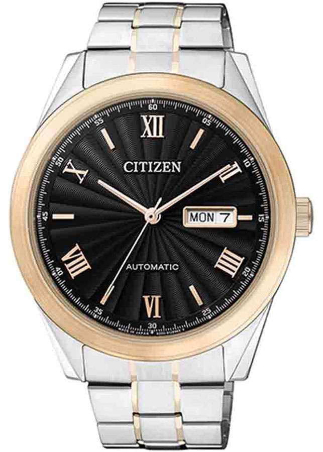 Đồng Hồ Nam Citizen Dây Thép Không Gỉ NH7514-59E - Mặt Đen (Sapphire)