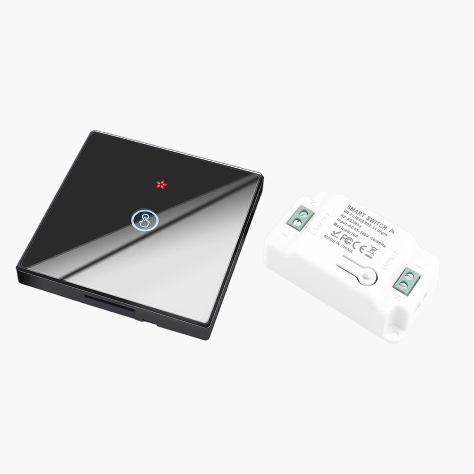 433MHz Wireless Touch Switch Voice Control Wiring-Free Free Sticker Wall Light