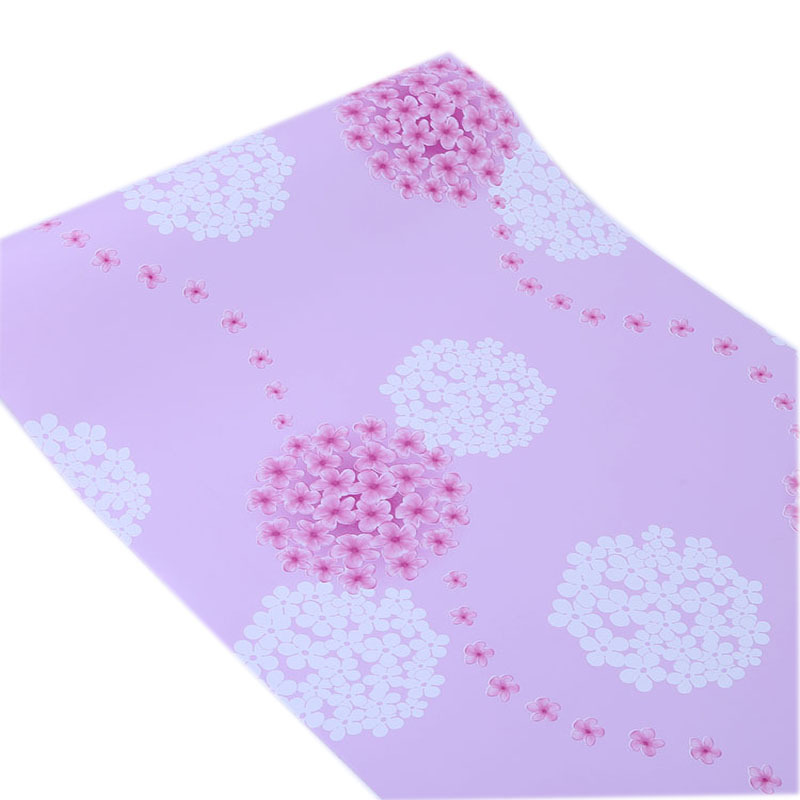 Combo 10 mét giấy dán tường, decal dán tường trang trí nhà cửa HOA CHÙM HỒNG khổ 45cm