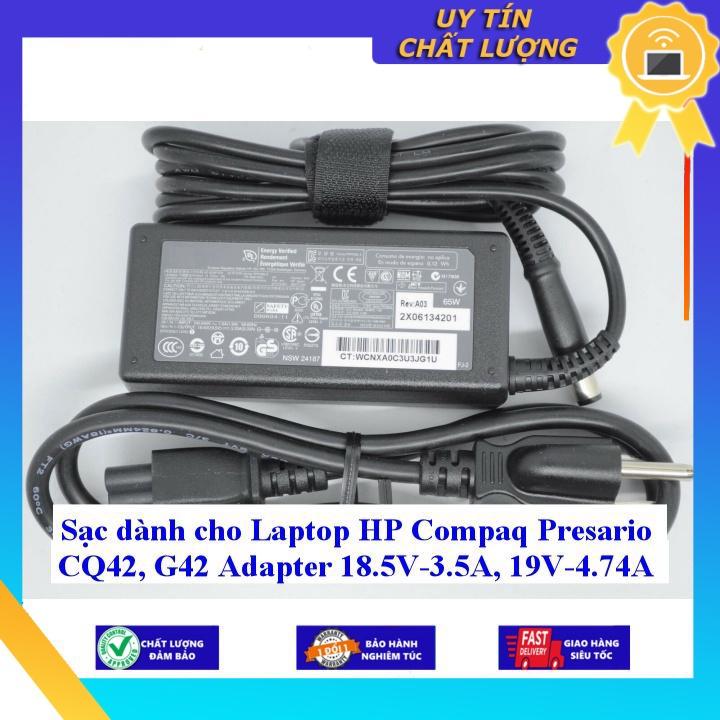 Sạc dùng cho Laptop HP Compaq Presario CQ42 G42 Adapter 18.5V-3.5A, 19V-4.74A - Hàng Nhập Khẩu New Seal