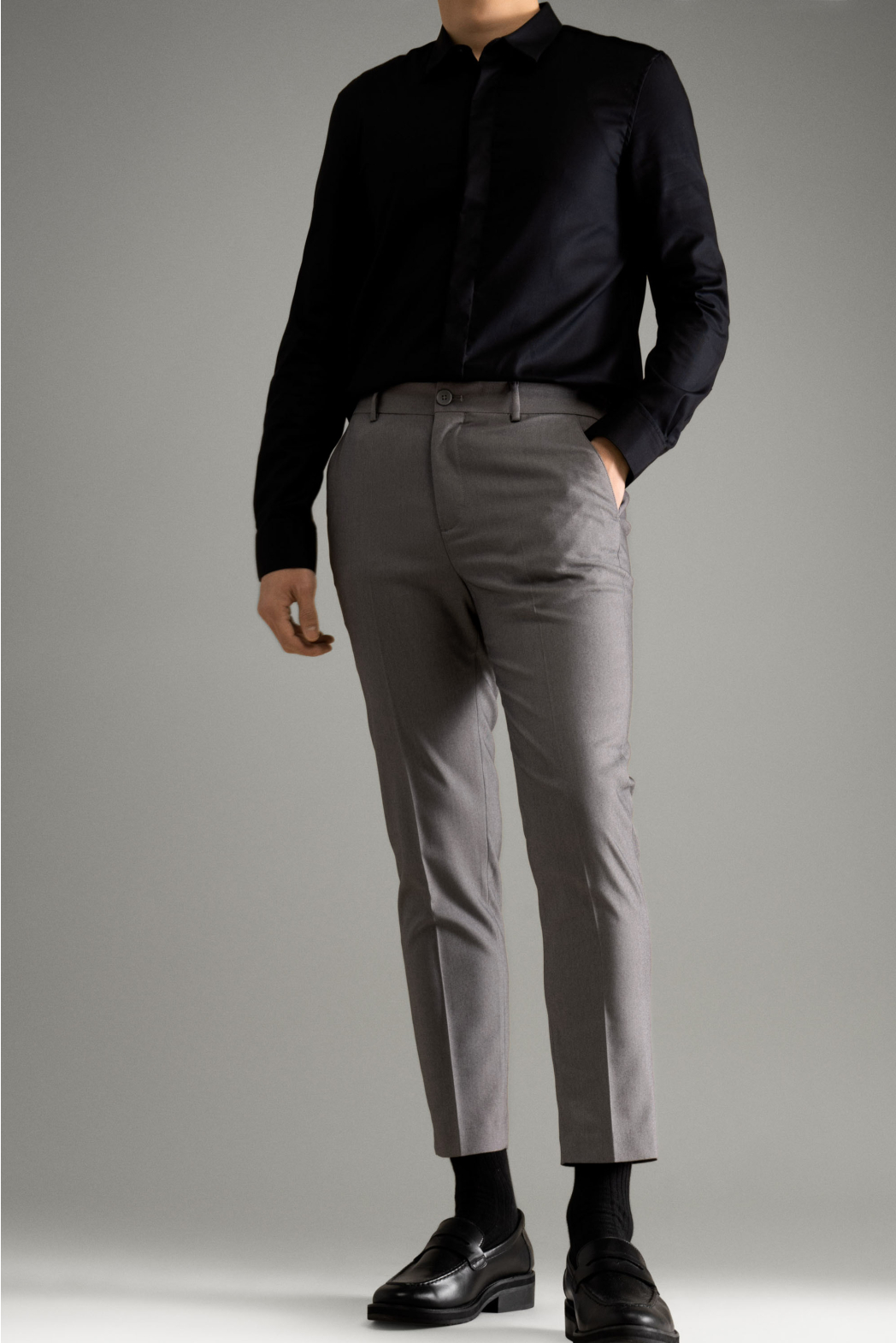 Quần tây dài ROUTINE . Quần vải nam Slim crop (3 màu) - 10S23PFO101C | LASTORE MENSWEAR