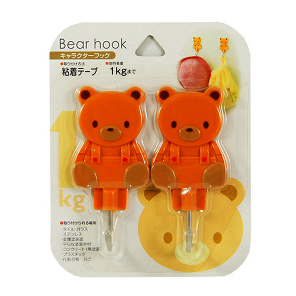 Set 2 móc dán hình gấu nội địa Nhật Bản