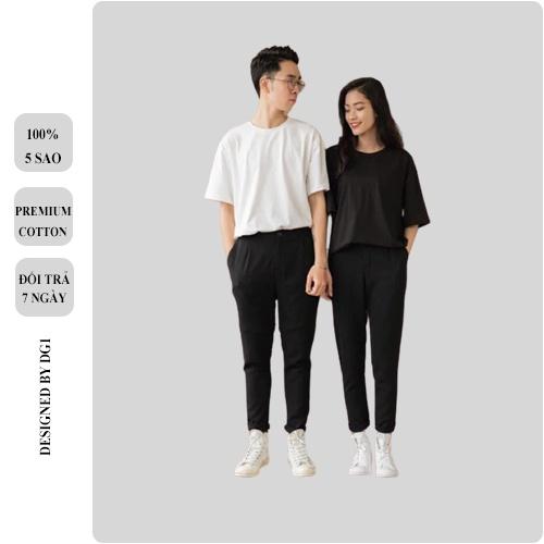 Áo Thun Tay Lỡ Đẹp Giá Rẻ Cotton Co Giãn Cổ Tròn Áo Thun Basic Dáng Rộng Nam Nữ Phông Trơn Oversize Form Rộng