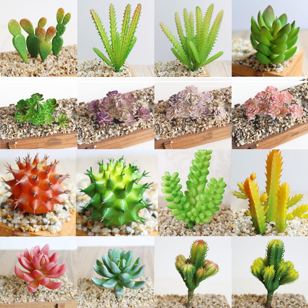Cactus Artificial Plant Plastic Succulent Cactus Office Garden Home Plant #1
