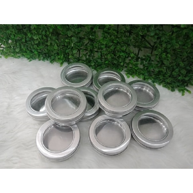 Lọ, hũ nhôm trong suốt nhìn sản phẩm bên trong 100GR