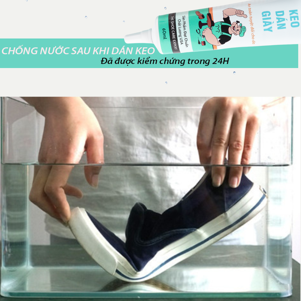 Keo Dán Giày Trong Suốt Siêu Dính Đa Năng Chính Hãng MINSU M2522 Chuyên Cho Giày Dép Thể Thao Sneaker và An Toàn Tuyệt Đối Cho Da , Chống Chịu Nước