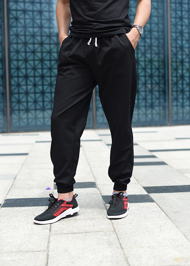 Quần Jogger  Kaki Nam Cao Cấp- Màu Đen M01