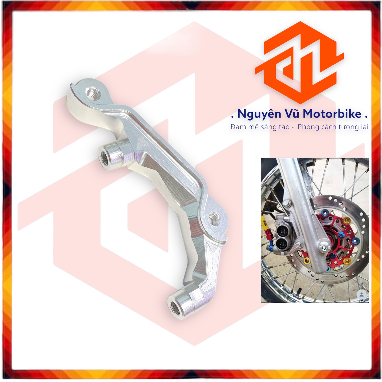 Pas bas trước wave 100, Zx, Future neo đĩa 220mm xài heo 4 Piston heo 81