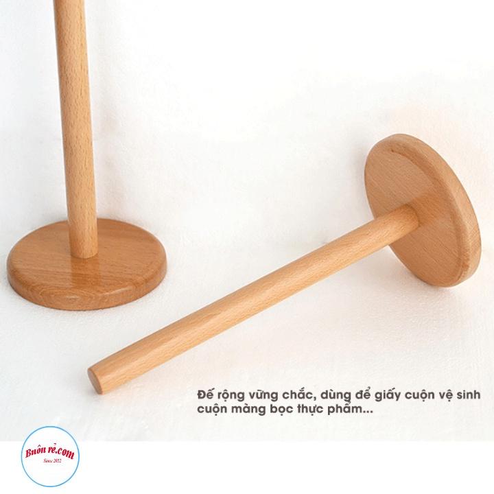 Cọc gỗ cắm cuận giấy lau nhà bếp chắc chắn tiện lợi 01487 - Cọc gõ cắm cuộn giấy lau tiện lợi