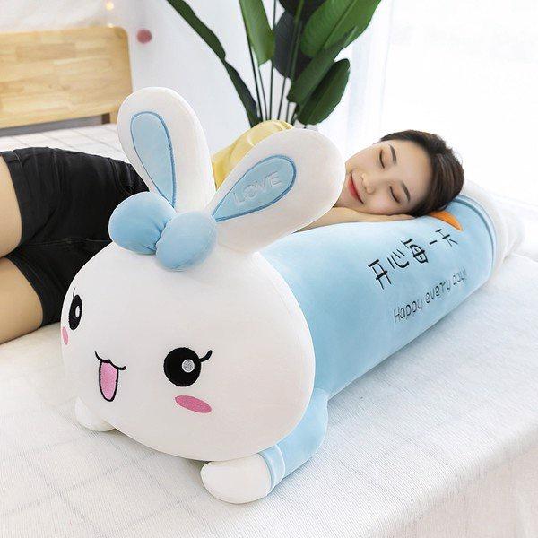 Gấu Bông Thỏ Coplay Mặc Áo Siêu xinh - Thú Bông Thỏ Nằm Size 1m3