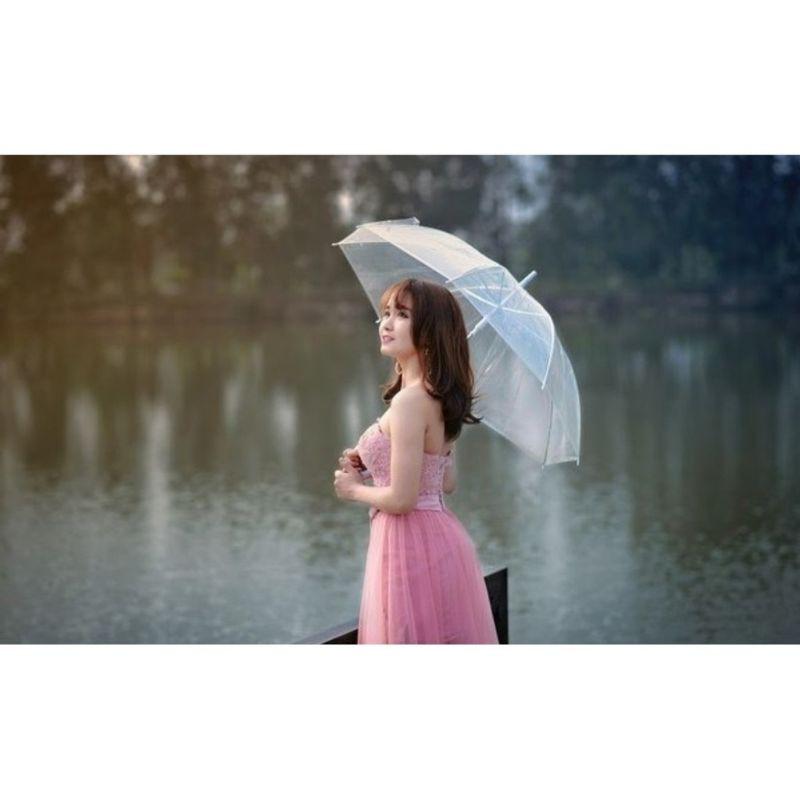 Ô dù trong suốt thời trang sống ảo