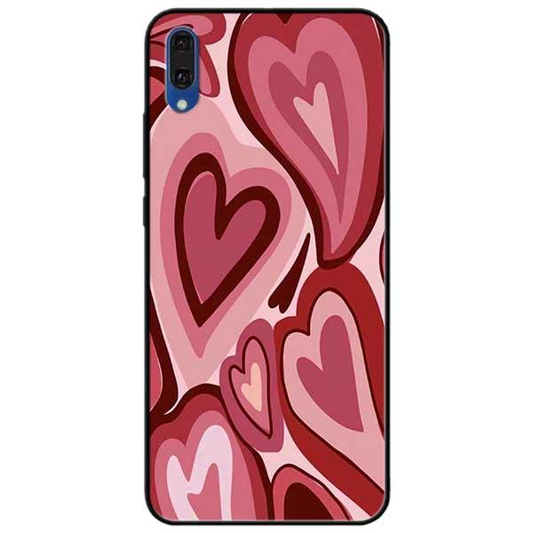 Ốp lưng dành cho Huawei Y7 Pro 2019 - Tim Viền Đỏ