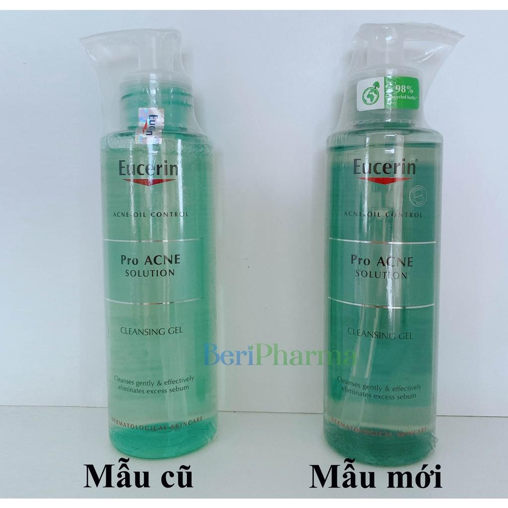 Eucerin Proacne Cleasing Gel - Gel Rửa Mặt Dành Cho Da Nhờn Mụn 200ml