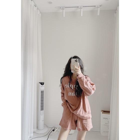 Set nỉ chữ 4 màu siêu xinh by Samhyewear