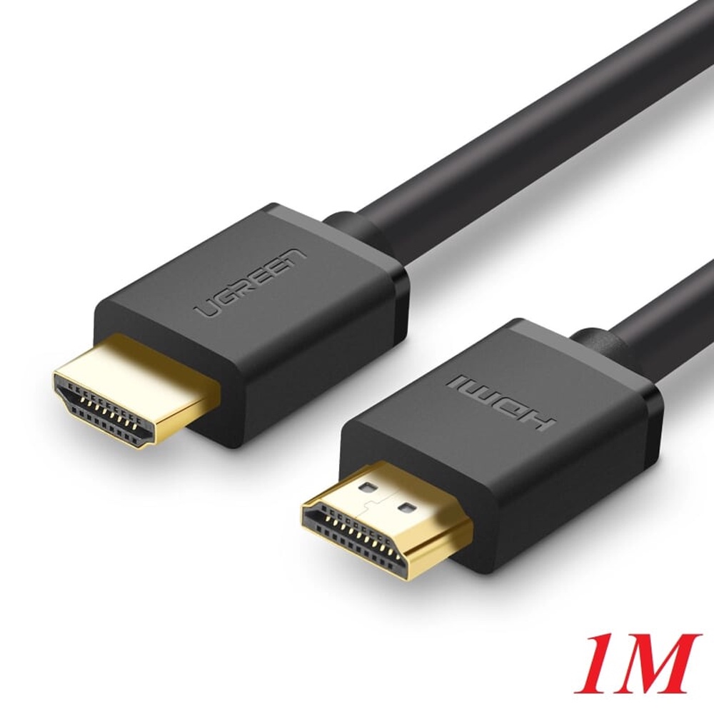 Cáp HDMI 2.0 Tròn Dẻo Hỗ Trợ 4K Ugreen HD104 - Dài 1m, 1,5m, 2m, 3m, 5m - Bảo hành chính hãng 18 tháng 1 đổi 1- Hàng Chính Hãng