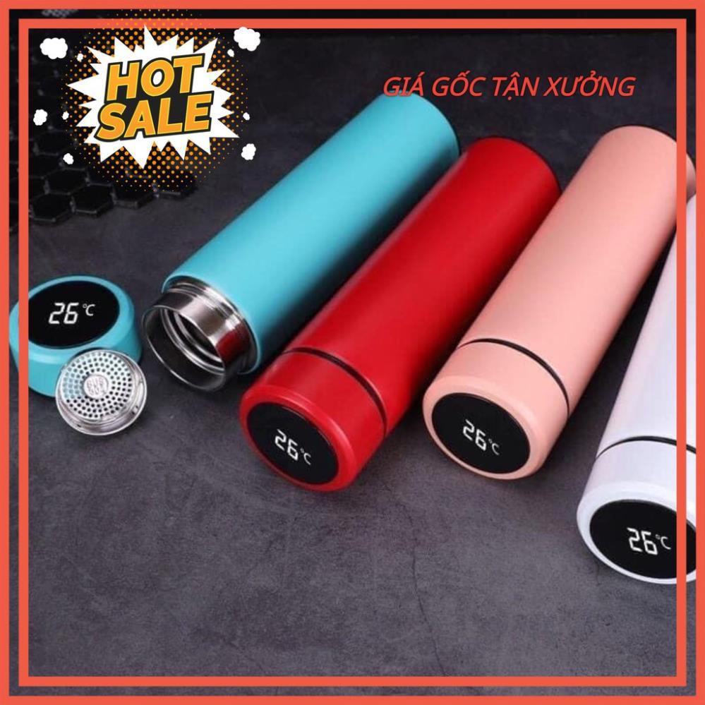 Bình giữ nhiệt ly giữ nhiệt nắp cảm ứng hiển thị nhiệt độ inox 304 dung tích 500ml