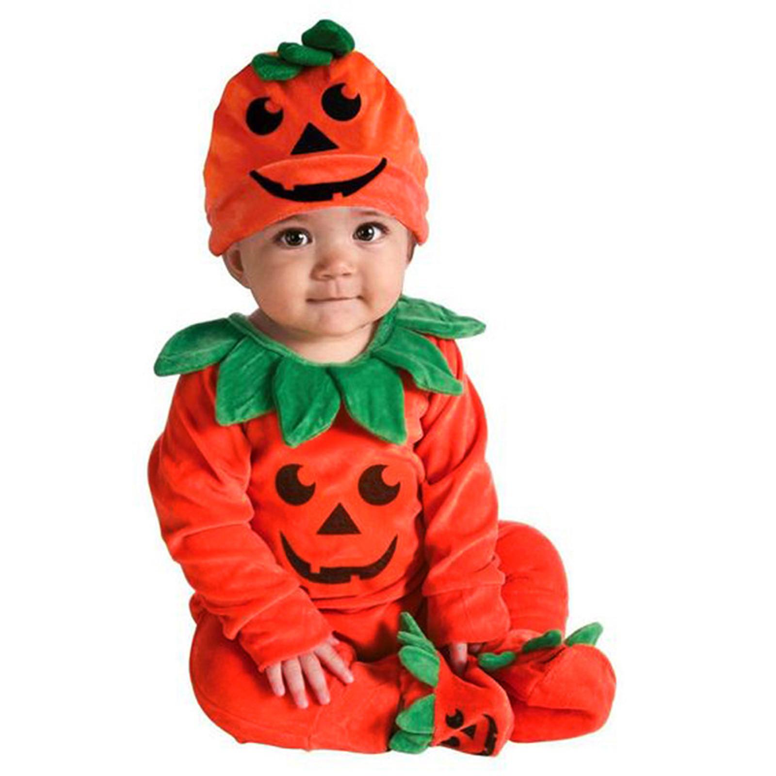 Mùa Xuân Năm 2021 Cho Bé Giày Tập Đi Cho Bé Bé Gái Bé Trai Bí Ngô Halloween Jumpsuit Playsuit Trang Phục Áo Liền Quần Trẻ Em Phù Hợp Với Cách Mặc Quần Áo Cho Trẻ Sơ Sinh