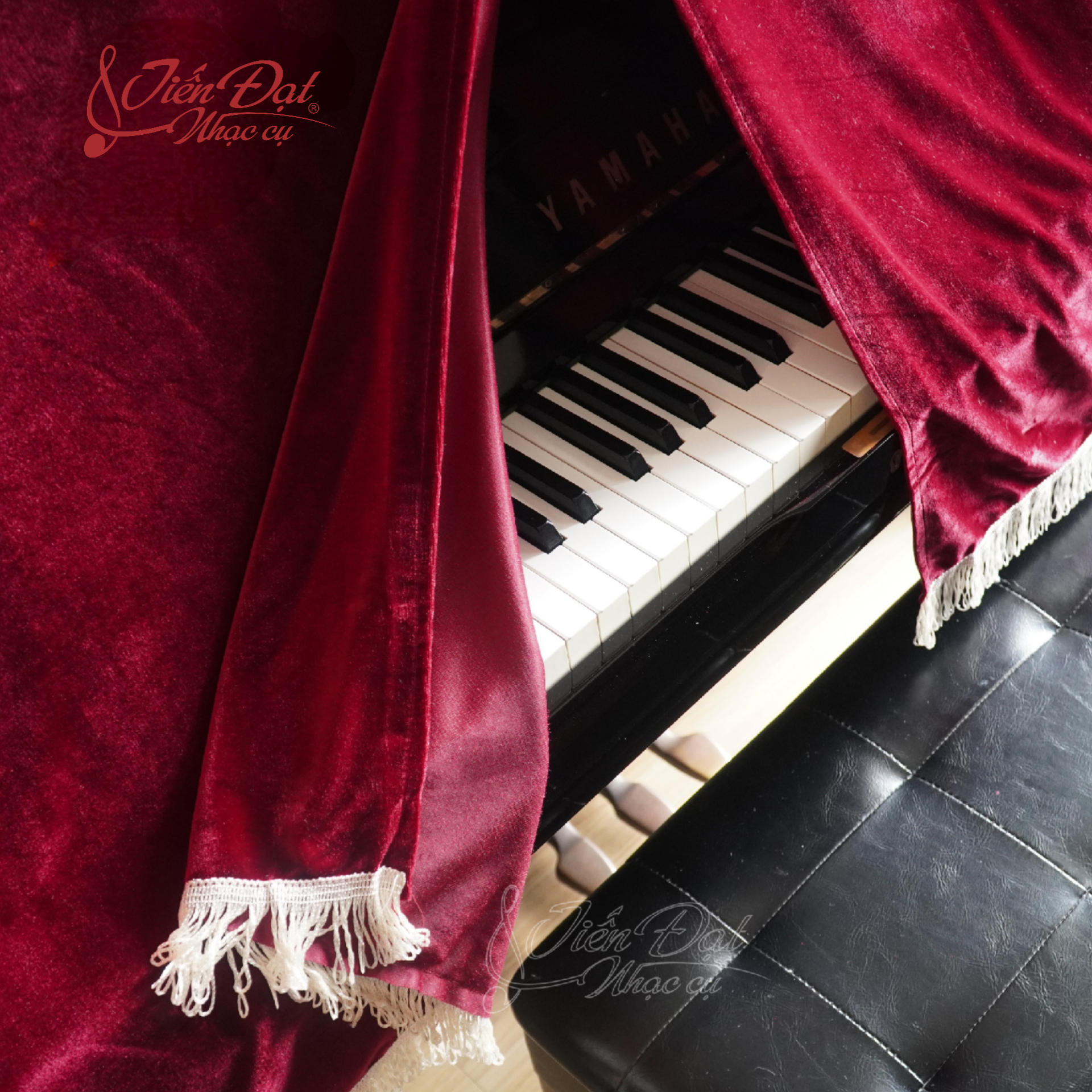 Khăn Phủ Đàn Piano Sang Trọng Nhiều Màu,Phủ Từ Nắp Đàn Đến Nắp Phím Giúp Bảo Vệ Đàn, Tránh Bụi Bận, Tránh Trầy Xước (KC)